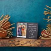 Tierärztlicher Dank Tierärztliches Foto für Hunde Fotoplatte (Seite)