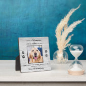 Tierärztlicher Dank Tierärztliches Foto für Hunde Fotoplatte (InSitu)