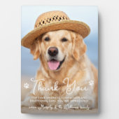 Tierärztlicher Dank Tierärztliches Foto für Hunde Fotoplatte (Vorderseite)