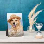 Tierärztlicher Dank Tierärztliches Foto für Hunde Fotoplatte (Seite)