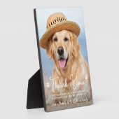 Tierärztlicher Dank Tierärztliches Foto für Hunde Fotoplatte (Seite)