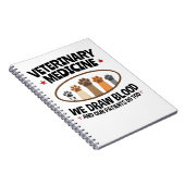 Tierärztlicher Funny Zeichne Blutquote Notizblock (Rechte Seite)