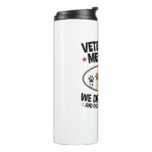 Tierärztlicher Funny Zeichne Blutquote Thermosbecher (Nach links gedreht)