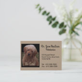 Tierärztlicher Geschäfts-Karten-niedlichster Hund Visitenkarte (Stehend Vorderseite)