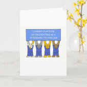 Tierärztlicher Graduate Karte (Gelbe Blume)