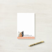 Tierärztlicher Individuelle Name Halloween Post-it Klebezettel (Auf Schreibtisch)