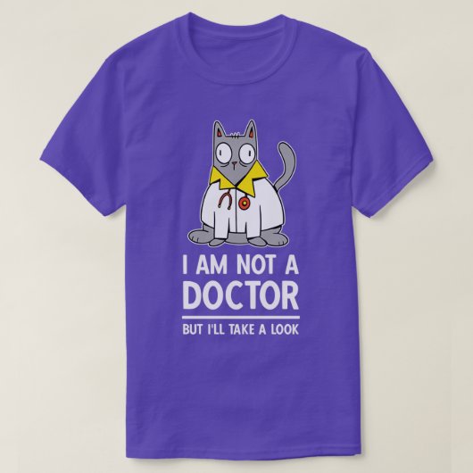 Tierärztlicher Spaß für Katzen T-Shirt (Design vorne)