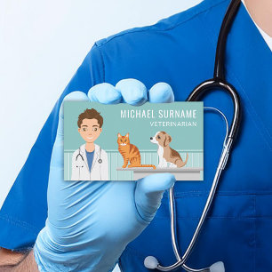 Tierärztlicher Tierarzt Medizin Veterinär Arzt für Visitenkarte