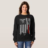 Tierärztlicher Tierarzt Tech USA Flagge Tierärztli Sweatshirt (Vorne ganz)