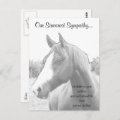 Tierärztliches Beileid Postkarte (Vorne/Hinten)