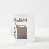 Tierärztliches Geschenk Mattglastasse (Vorderseite Links)