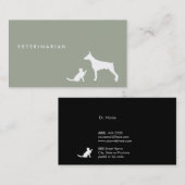 Tierärztliches Katze und Hundı Visitenkarte (Vorne/Hinten)