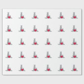 Tierärztliches Logo Geschenkpapier (Flach)