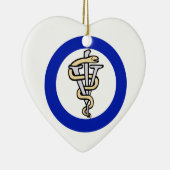 Tierärztliches Logo Keramik Ornament (Rechts)