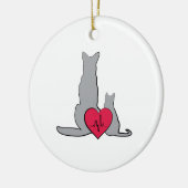 Tierärztliches Logo Keramikornament (Links)