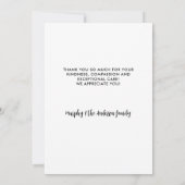 Tierärztliches Personalisiertes Haustier Foto Tier Dankeskarte (Rückseite)