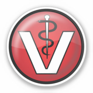 Tierärztliches Symbol Aufkleber