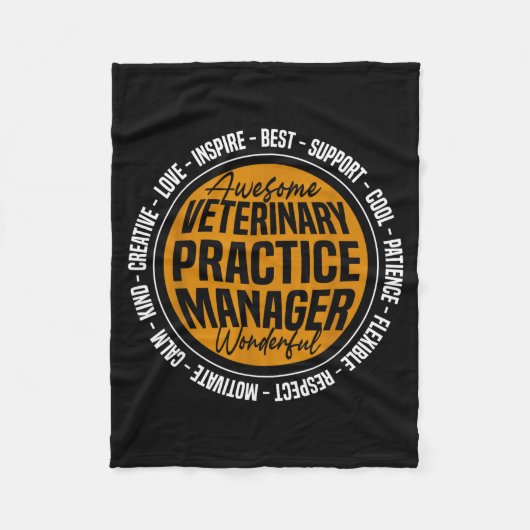 Tierarztpraxis-Manager Lustige Vet-Tech-Woche  Fleecedecke (Vorderseite)