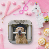 Tierarztschule Golden Retriever Pappteller (Party)