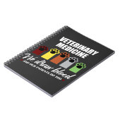 Tierarzttech-Geschenk für VeterinärTech zeichnen Notizblock (Linke Seite)