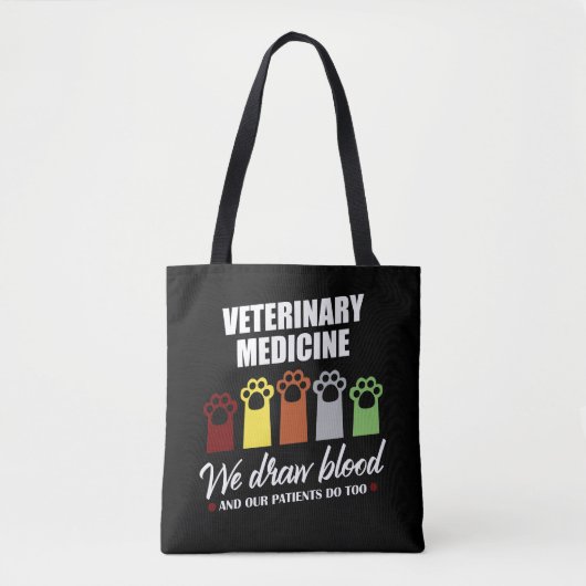 Tierarzttech-Geschenk für VeterinärTech zeichnen Tasche (Vorderseite)