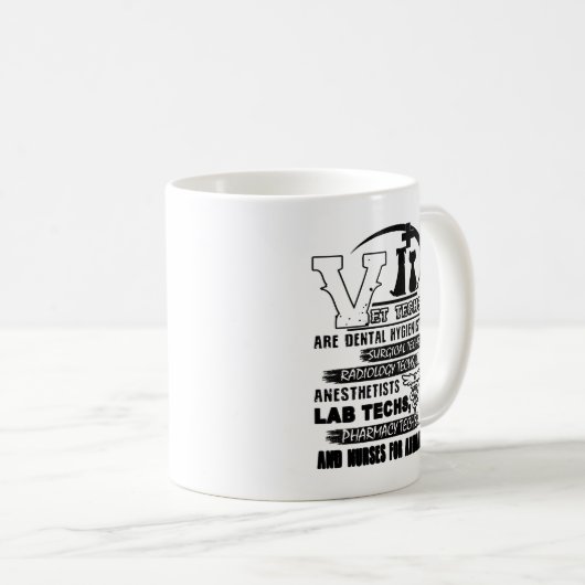 Tierarzttech-Job-Tasse Kaffeetasse (VorderseiteRechts)