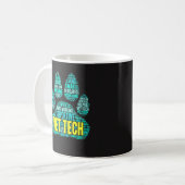Tierarzttech-Tasse - coole Wort-Wolke für Kaffeetasse (Vorderseite Links)