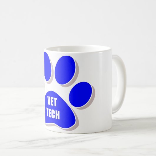 TIERARZTtech-TASSE Kaffeetasse (VorderseiteRechts)