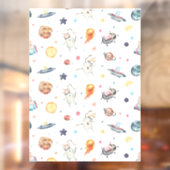 Tierastronaut Fensteraufkleber (Blatt 2)