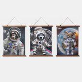 Tierastronauten haben Wandteppiche (Dreifach)