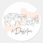 Tieraufkleber Runder Aufkleber (Vorderseite)