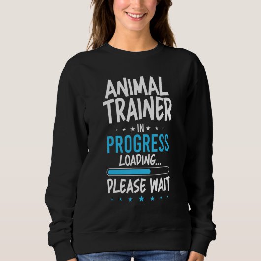 Tierausbilder in Arbeit Sweatshirt (Vorderseite)
