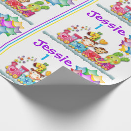 Tierausbildung Geburtstag Personalisieren Name & A Geschenkpapier