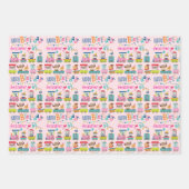 Tierausbildung Persönliche Bezeichnung Mädchen Geb Geschenkpapier Set (Vorderseite)