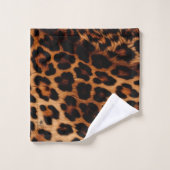 Tierausdruck Badhandtuch Set (Waschlappen)