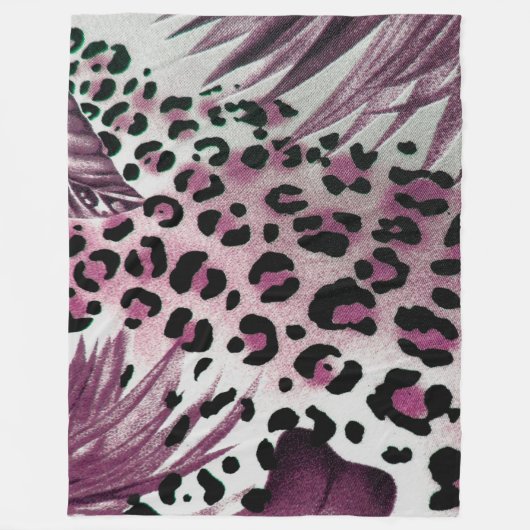 Tierausdruck Fleecedecke (Vorderseite)