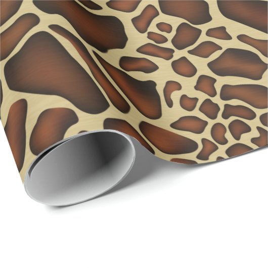 Tierausdruck Geschenkpapier (Rolleneckpunkt)