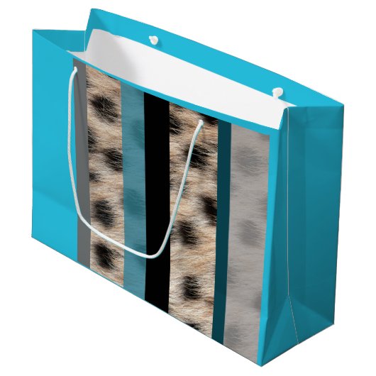 Tierausdruck Große Geschenktüte (Vorderseite Schrägansicht)