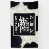 Tierausdruck Heilige Kuh Geburtstagsbanner Banner (Vertikal)