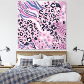 Tierausdruck Leinwanddruck (Insitu (Schlafzimmer))