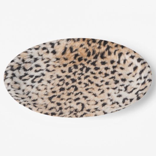 Tierausdruck Pappteller (Schrägansicht)