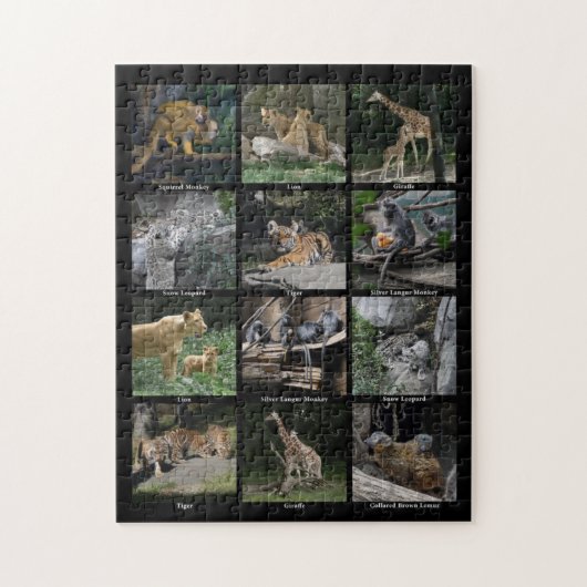 Tierbaby-Collagen-Puzzlespiel Puzzle (Vertikal)