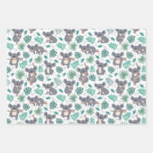 TierBaby-Dusche Geschenkpapier Set (Vorderseite)