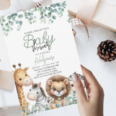 Tierbabydusche, Eukalyptus-Blume Einladung