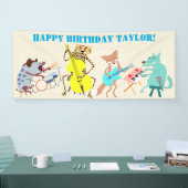 Tierband der Musiker zum Geburtstag Banner (Messe)