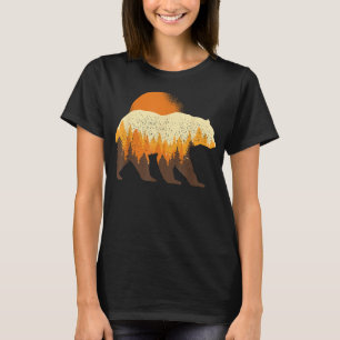 Tierbär Outdoor Nature Bäume Wildlife Full Moo T-Shirt