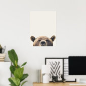 Tierbär Poster (Heimbüro)