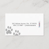 Tierbarren Visitenkarte (Rückseite)