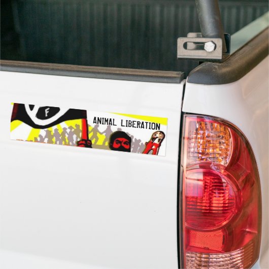 Tierbefreiung Autoaufkleber (Auf Lkw)