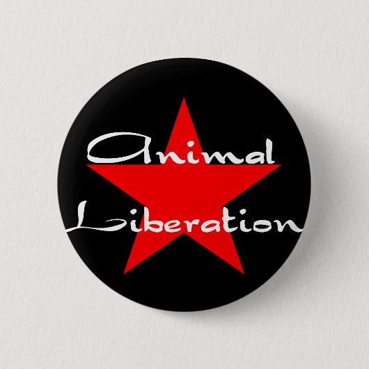 Tierbefreiung Button (Vorderseite)